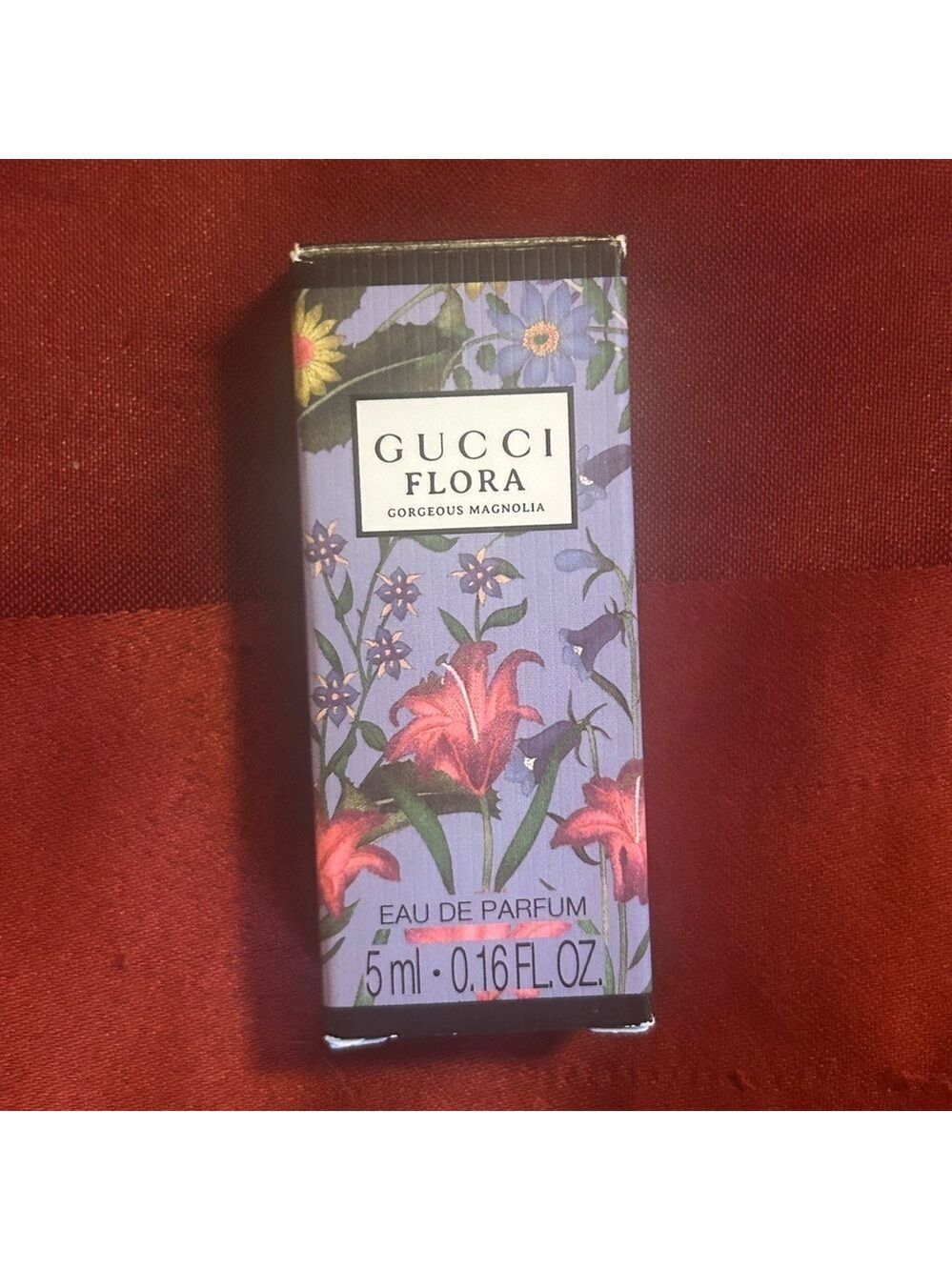 Gucci Fragrance Box with Black and White Text